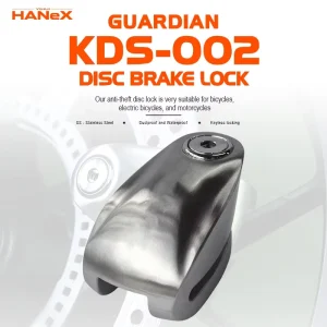 Waterproof Stainless Steel Disc Brake Lock for Bicycle and E-Scooter