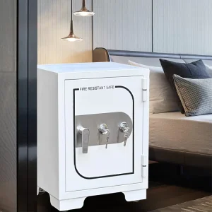 Weierxin Original Factory Home & Office Deposit Safe Box Stainless Steel Panel Solid Steel with Dual Keys Lock Fireproof Safe