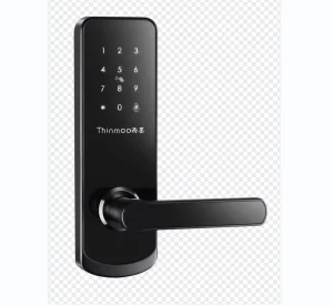 Wi-Fi Biometric Fingerprint Electronic Door Handle Lock with RFID Card, Keypad, Remote Login, and One-Way Audio