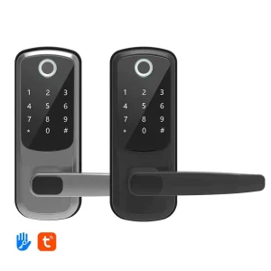 Wi-Fi Smart Door Lock Fingerprint Keyless Deadbolt Digital Handle Lock for Wooden Doors