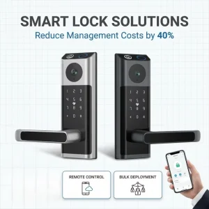 Wi-Fi Smart Lock Deadbolt Digital Biometric Fingerprint with HD Peephole Camera Keyless Entry for Apartment