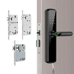 WiFi Smart Door Knob Lock with Fingerprint and Password Entry for Aluminum, Wood or Steel Doors