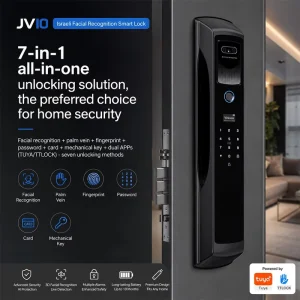 WiFi Smart Door Lock with Face Recognition Fingerprint Password Card Unlock Electronic Security Lock
