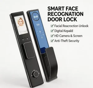 WiFi Smart Door Lock with Password Key IC Card and Mobile App for Home