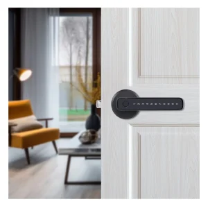 WiFi Smart Electronic Door Lock with Fingerprint, Password, and Key Access for Steel, Aluminum, and Wood Doors