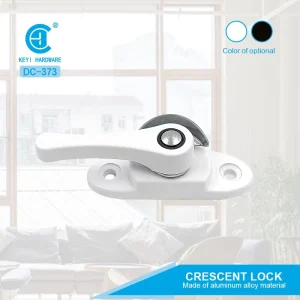 Window Hardware Accessories Universal Crescent Window Lock for Sliding Windows Aluminum Alloy Window Crescent Lock