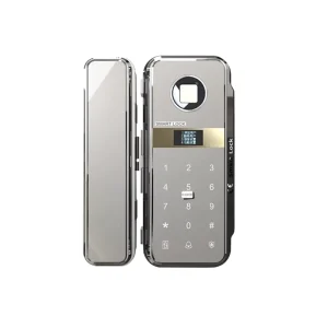 Wooden Door Electronic Security Lock System Wood Brass Glass Door Lock Fingerprint Keyless Smart Lock