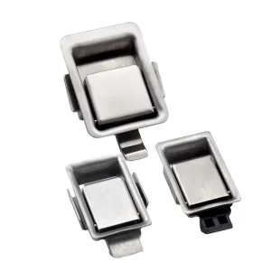 XK108 RV Mini Stainless Steel Cabinet Door Impact Close Handle Panel Lock with Brushed Polishing Finish No Key
