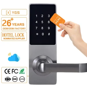 YGS Brand New Electronic Digital Waterproof Door Lock for Airbnb Password Screen Home Apartment Smart Locks