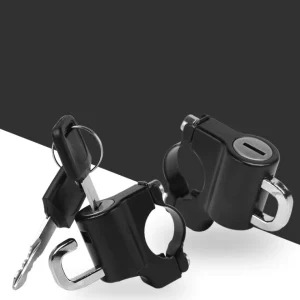 YH1776 Throttle Grip Brake Security Lock Universal Motorcycle Bike Helmet Lock for Handlebar Handle