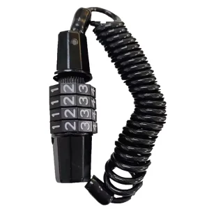 YH3278 Mini Anti Theft Helmet Lock 4 Digit Password Bicycle Lock for Scooter Motorcycles Portable Bike Cable Lock