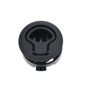 YH9073 Slam Cylinder Lock Black Plastic Flush Pull Latch for RV and Boat