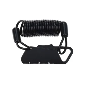 YH9241 Cable Helmet Lock Safety Folding Bike Lock Mini Combination Lock