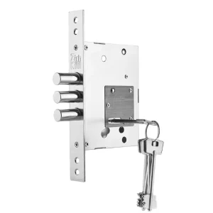 YM 556 Russia Design Customized 3 Bolt Safe Lock Three Deadbolt Bolt Stainless Steel Mortise Door Lock Body Fire Door Lock