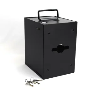 YM MX03 Casino Poker Table Accessories Metal Tip Box Electroplated Black Large Cash Box