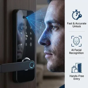 YOLOCK Matter Smart Door Lock Camera with Electronic Digital Lock CE FCC IP65 Waterproof Anti theft for Indoor