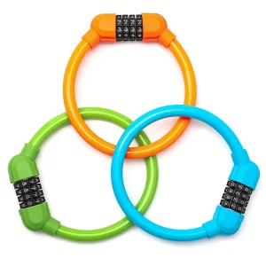 YX YX20260225002 Outdoor Portable 4 digit Combination Explosion Type Anti theft Ultra light Steelcable Bicycle Safety Lock