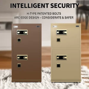 Yingbo Professional Fingerprint Lock High Security Fireproof Home and Commercial Safe Deposit Box for Cash