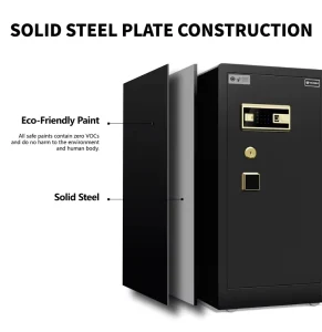 Yingbo Secure Safes Adjustable Shelves Large Storage Fingerprint Password Lock Safe Box for Home