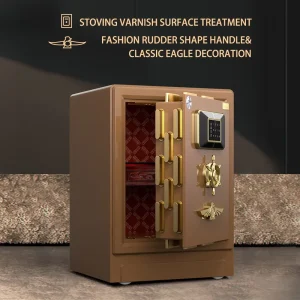 Yingbo Solid Steel Fingerprint Lock Security Safe Box for Home and Commercial Use Indoor and Outdoor Safe Storage