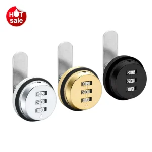 Zinc Alloy 3-Digit Keyless Combination Cam Lock for Lockers and Cabinets