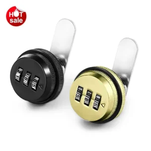 Zinc Alloy 3-Digit Mechanical Combination Cam Lock for Furniture Cabinets
