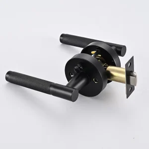 Zinc Alloy Bathroom Bedroom Door Lock Knurled Handle Multi-Color Rolling Pattern Keyless Mechanical Door Lock