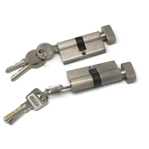 Zinc Alloy Brass European Security Mortise Door Lock Cylinder with Keyless Entry for Aluminum Doors