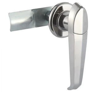 Zinc Alloy Chrome Plated Silver White L Handle Cam Lock With 2 Brass Keys Anti Rust For Cabinet Door HOTUN MEIGU MS317 B
