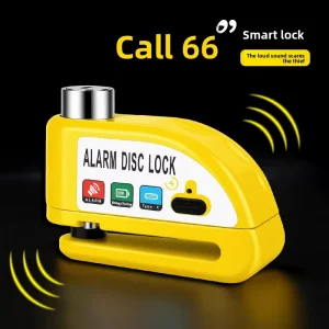 Zinc Alloy Disc Brake Alarm Lock for Bicycles, Motorcycles and E-Bikes