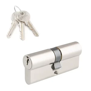 Zinc Alloy Door Cylinder Lock with S-Groove Key for Wooden Door