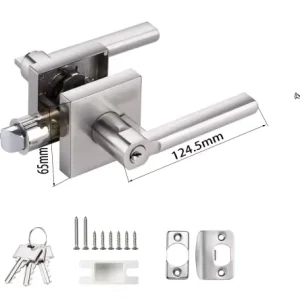 Zinc Alloy Heavy Duty Handle Lock Set for Indoor Bedroom Doors