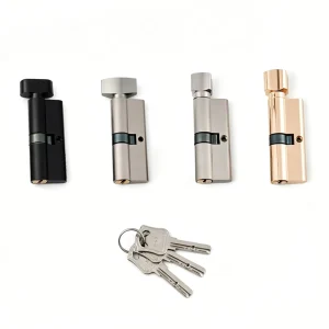Zinc Alloy Housing 70mm Mortise Lock Entrance Door Brass Lock Core Knob Cylindrical Lock 3 Keys