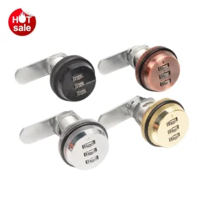 Zinc Alloy Keyless Combination Cam Lock for Lockers, Cabinets and Drawers