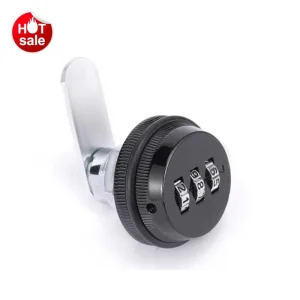 Zinc Alloy Modern Bedroom Hotel Use 3 Digit 90 Degree Rotary Keyless Combination Furniture Mailbox Cam Lock