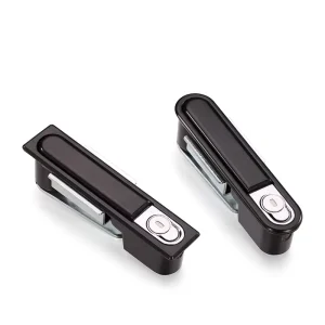 Zinc Alloy Polished Industrial Flat Cabinet Panel Lock for Oven Handle and Electrical Cabinets