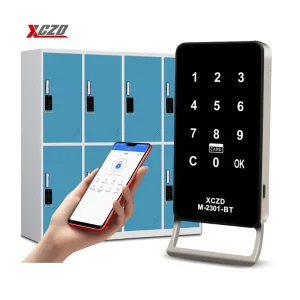 Zinc Alloy RFID Swipe Card Password Digital Cabinet Lock with Handle for Furniture