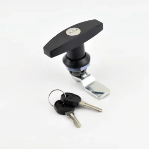 Zinc Alloy T-Handle Quarter-Turn Cam Lock for Electrical Cabinets and Distribution Boxes