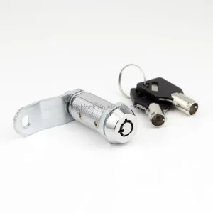 Zinc Alloy Tubular Cylinder Cam Lock ANSI Grade 2 Bright Chrome Plated 2 Keys 38mm