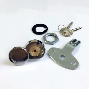 Zinc Alloy Waterproof Cylindrical Lock with 2 Keys, ANSI Grade 2, for Fire Cabinets, Electrical Distribution Cabinets and Tubular Mailboxes