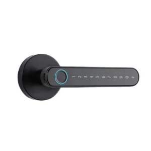 Zinc Alloy Wood Door Lock Waterproof Biometric Fingerprint Password Electronic Door Lock with WiFi for Home