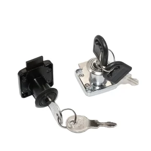 Zinc Cupboard Lock with Keys for Wooden Doors, Mailboxes, Drawers, and Glass Cabinets
