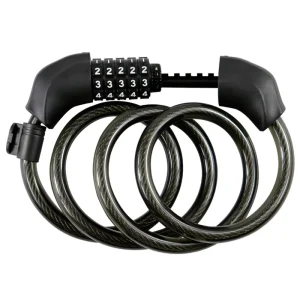 Bicycle Steel Cable Combination Lock with Waterproof Anti-Theft Padlock for E-Scooters, E-Bikes, and Motorcycles